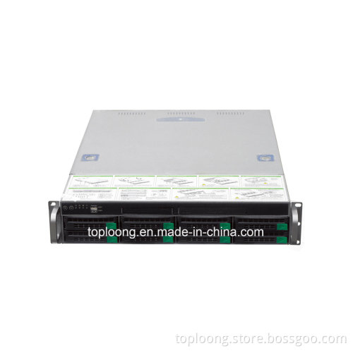 Top Quality 2u Rack Mount Hot Swap Server Case R255-8 Ms Storage Server Case 2PCS Mini Sas Cable